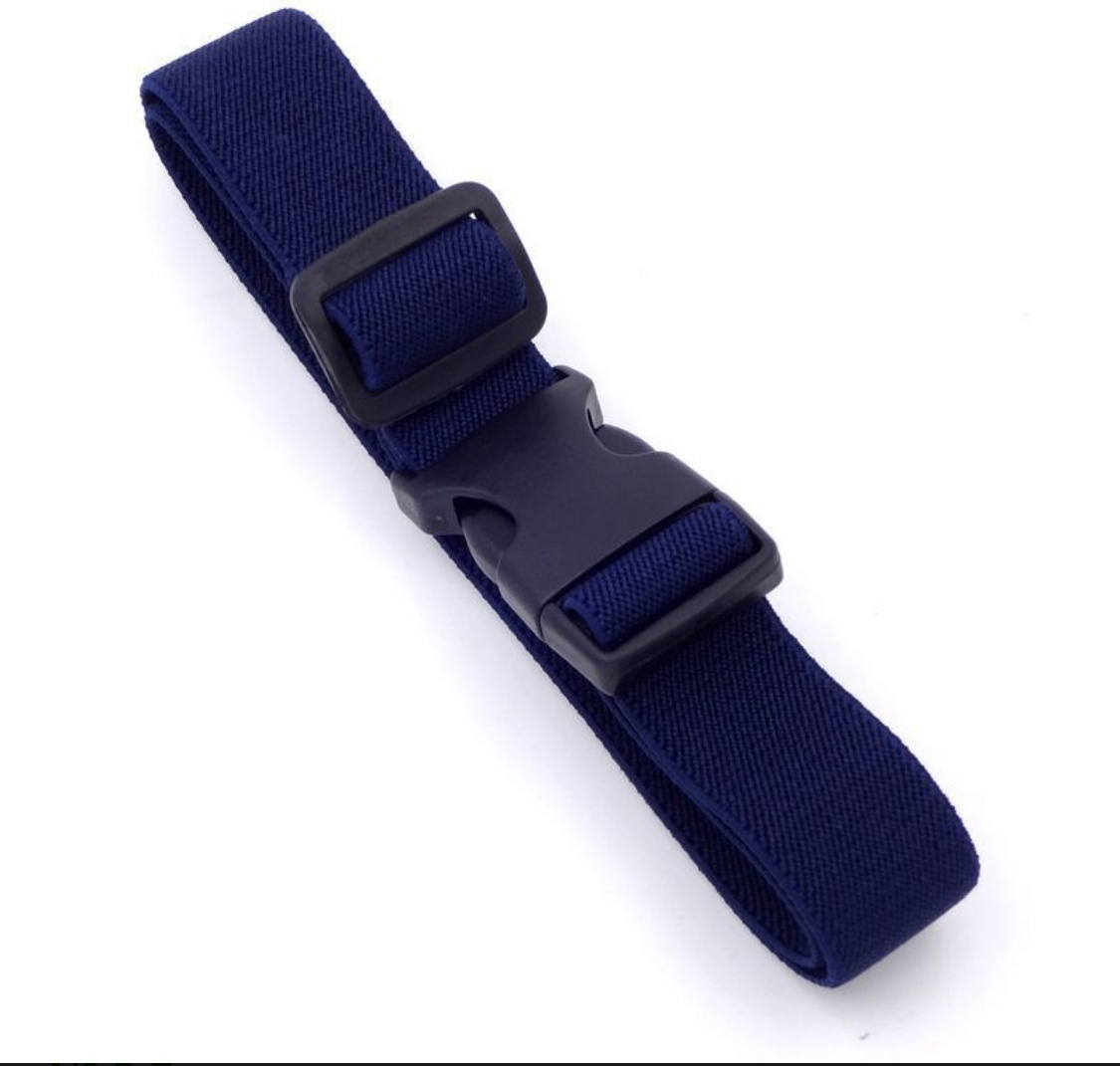 Ремень полиуретан 80 см синий