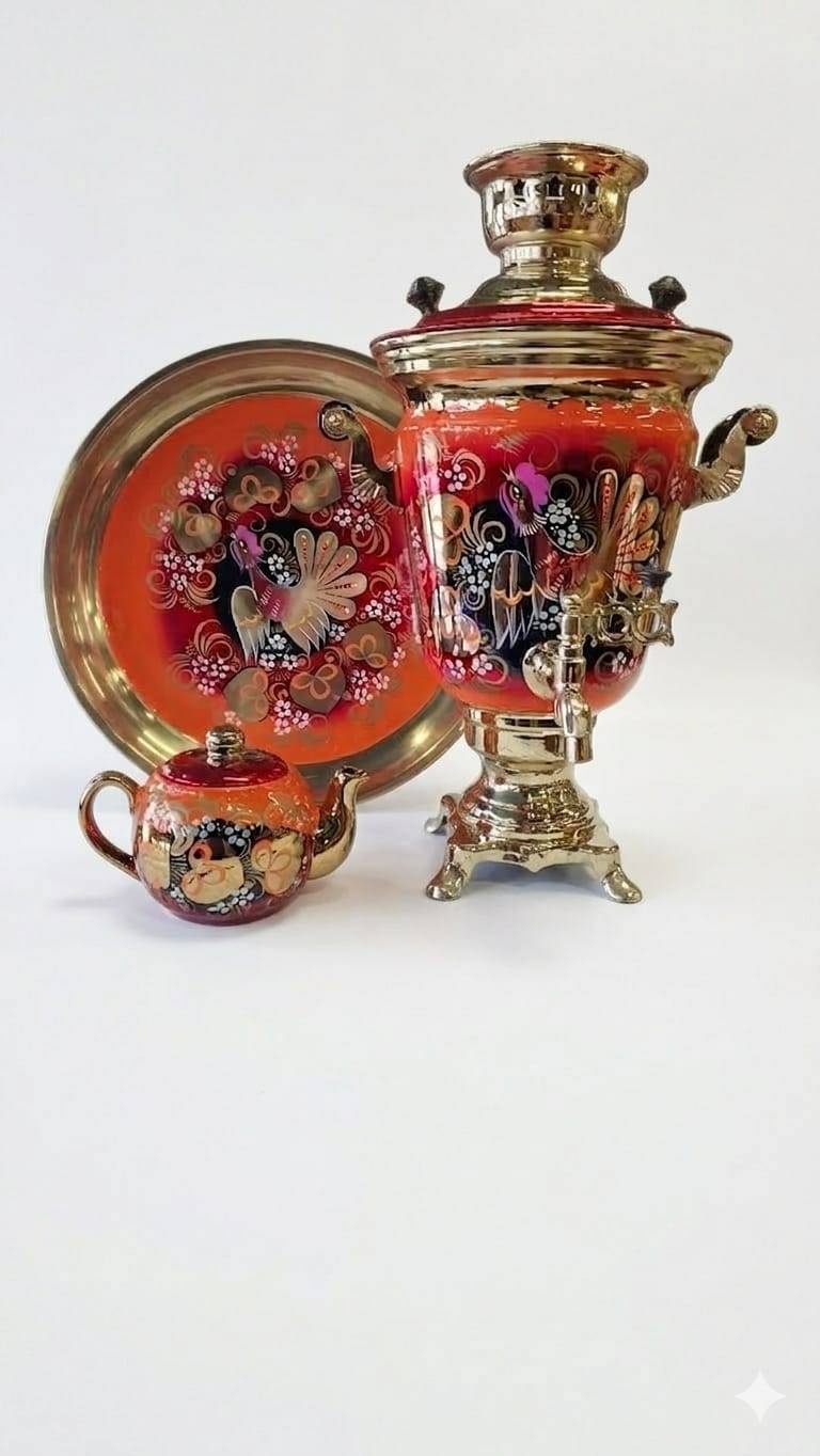 Самовар Tandyr_699826278 4 л, латунь