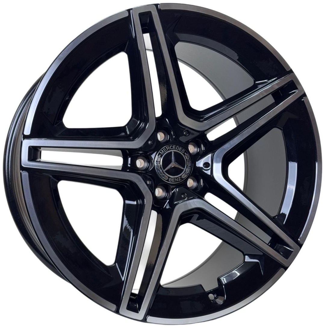 Wheels 3067DD 10/11x21/5x112 D66.5 ET45.42 4 диска черный, хром