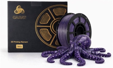 Carat PETG 1.75 мм 1 кг черный-фиолетовый