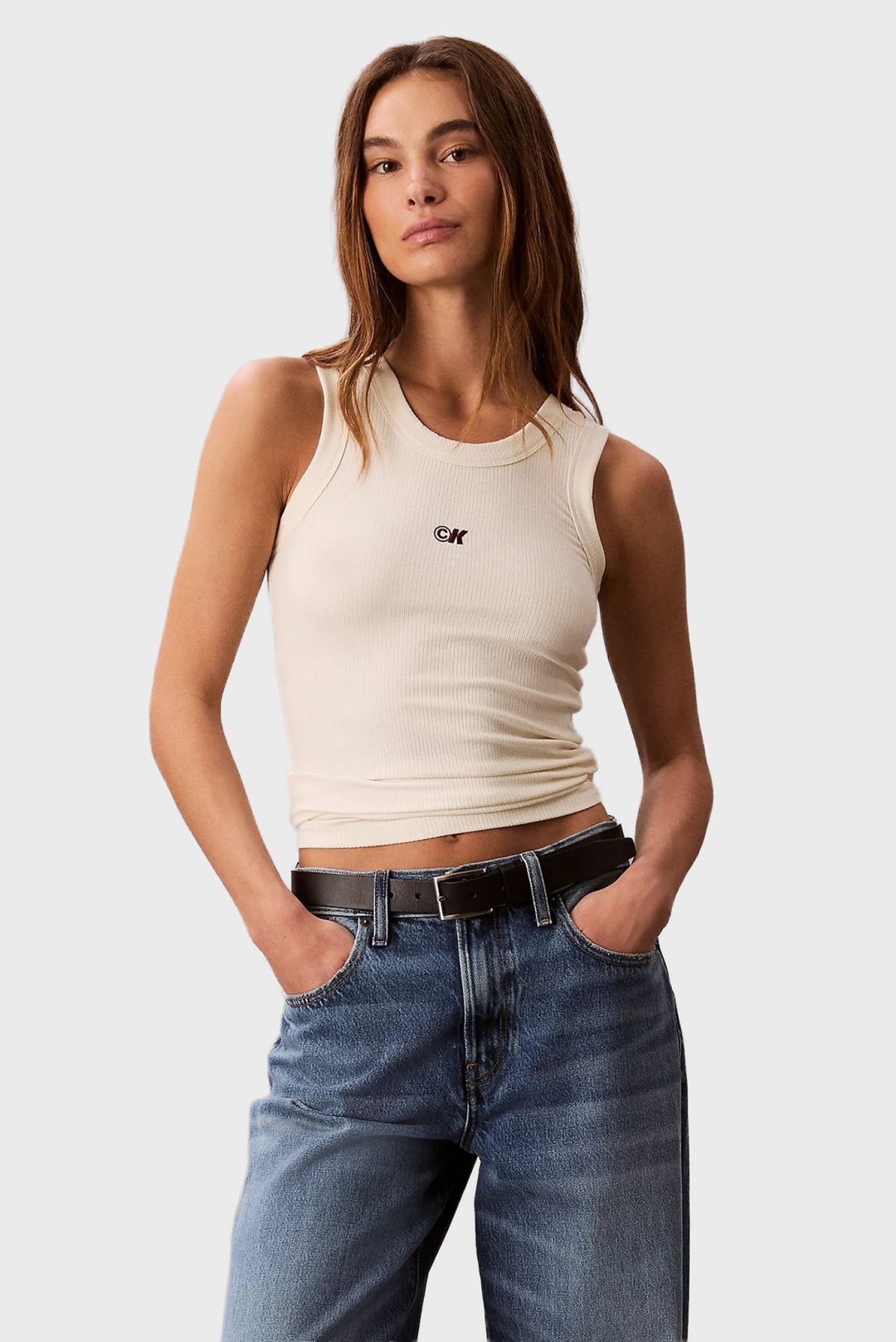 Майка Calvin Klein Jeans бежевый