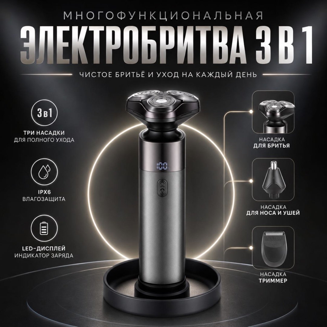 Электробритва NEXARO NX-C1322 роторная