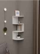 Полка Uglovaya polka 12, 24х24x72.4 см, белый