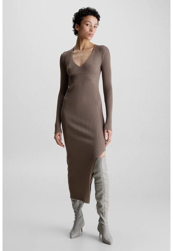 Повседневное платье Calvin Klein коричневый
