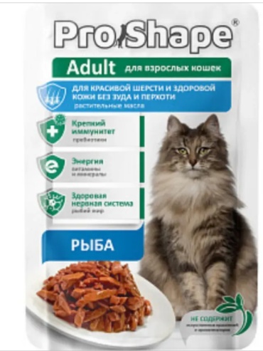 ProShape Adult кусочки в соусе рыба 75 г 1 шт