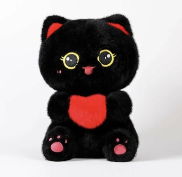Мягкая игрушка 121JOY Кошка с сердцем, 32 см