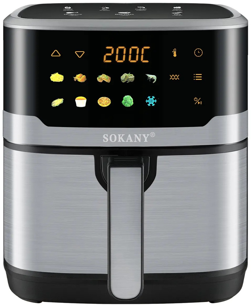 Аэрогриль SOKANY SK-10085 черный, серый