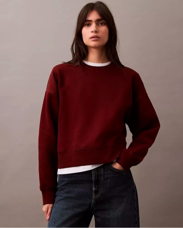 Свитшот Calvin Klein бордовый