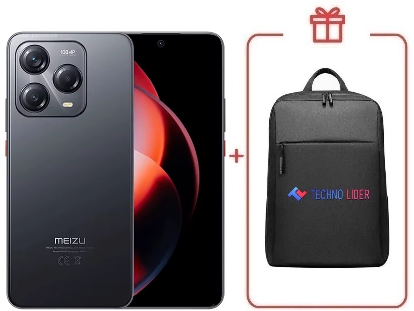 Смартфон Meizu Note 22 8 ГБ/256 ГБ черный + подарок