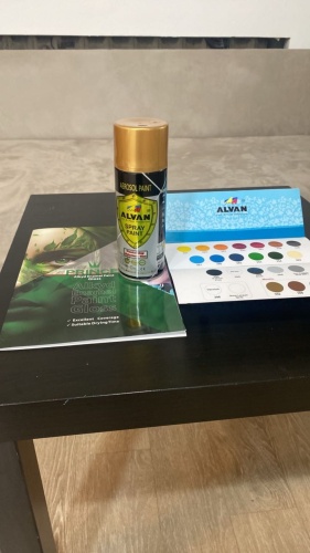 Alvan краска Spray paint тон натуральное золото, 400 мл