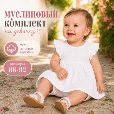 Комплект белый, молочный