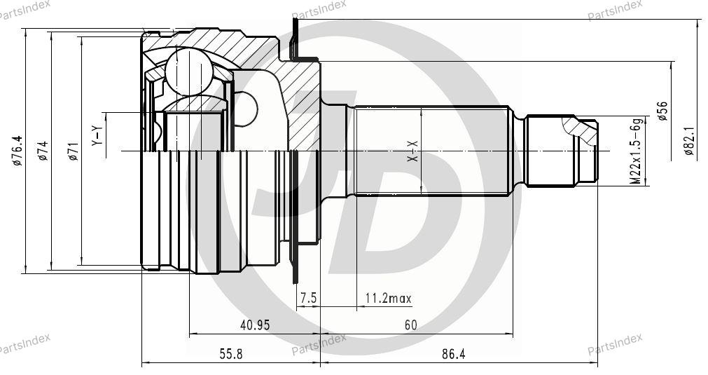 JD ШРУС JCT0201
