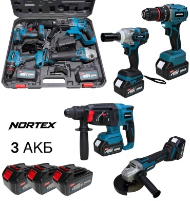 Наборы электроинструментов Nortex TEX-4v1L-3AKB 4 в 1