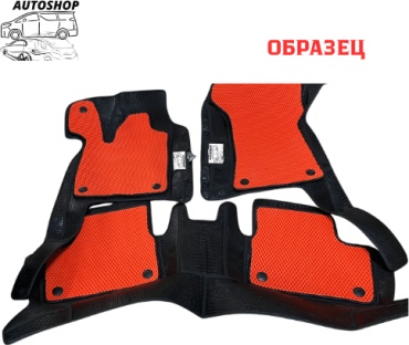 AUTOSHOP Kovrik 3D Chevrolet Spark 2009-2023 красный, черный