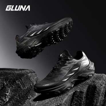 Кроссовки GLUNA 89569BK графит, серебристый