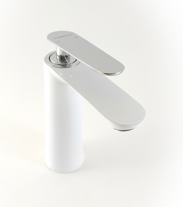 Смеситель TEMMAX TM-042, нержавеющая сталь, цвет белый