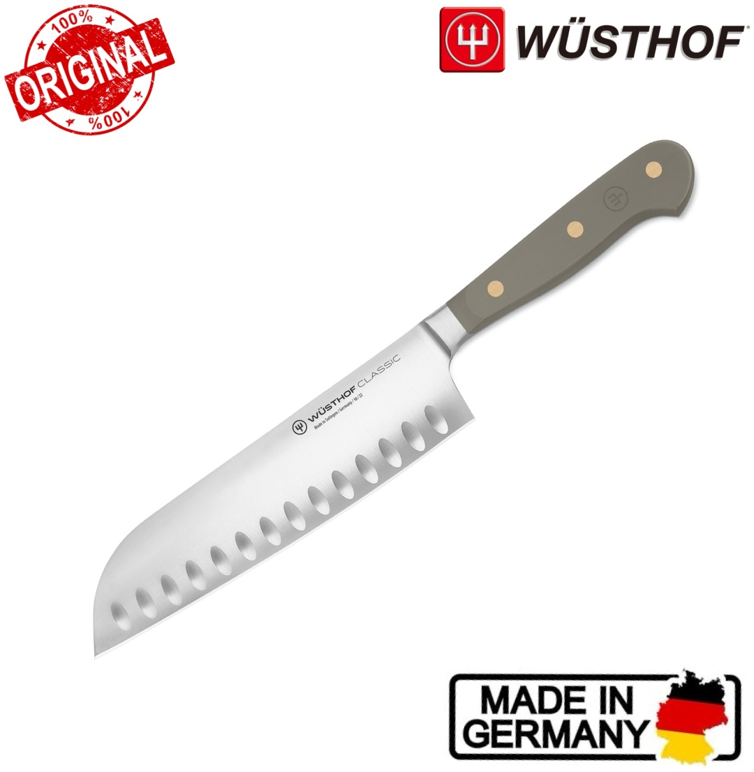 Поварской WUSTHOF Classic Hollow Edge Santoku 18 см, лезвие: углеродистая сталь 1 шт
