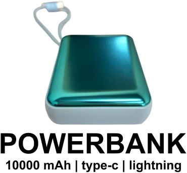 Внешний аккумулятор DX240 10000 мАч 22 Вт голубой