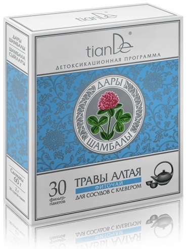 TianDe сбор трав Фиточай для сосудов с клевером «Дары Шамбалы» 50