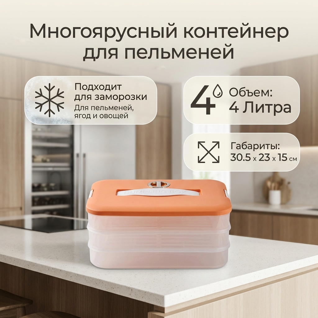 Ланч-бокс 097643678 3 шт, пластик