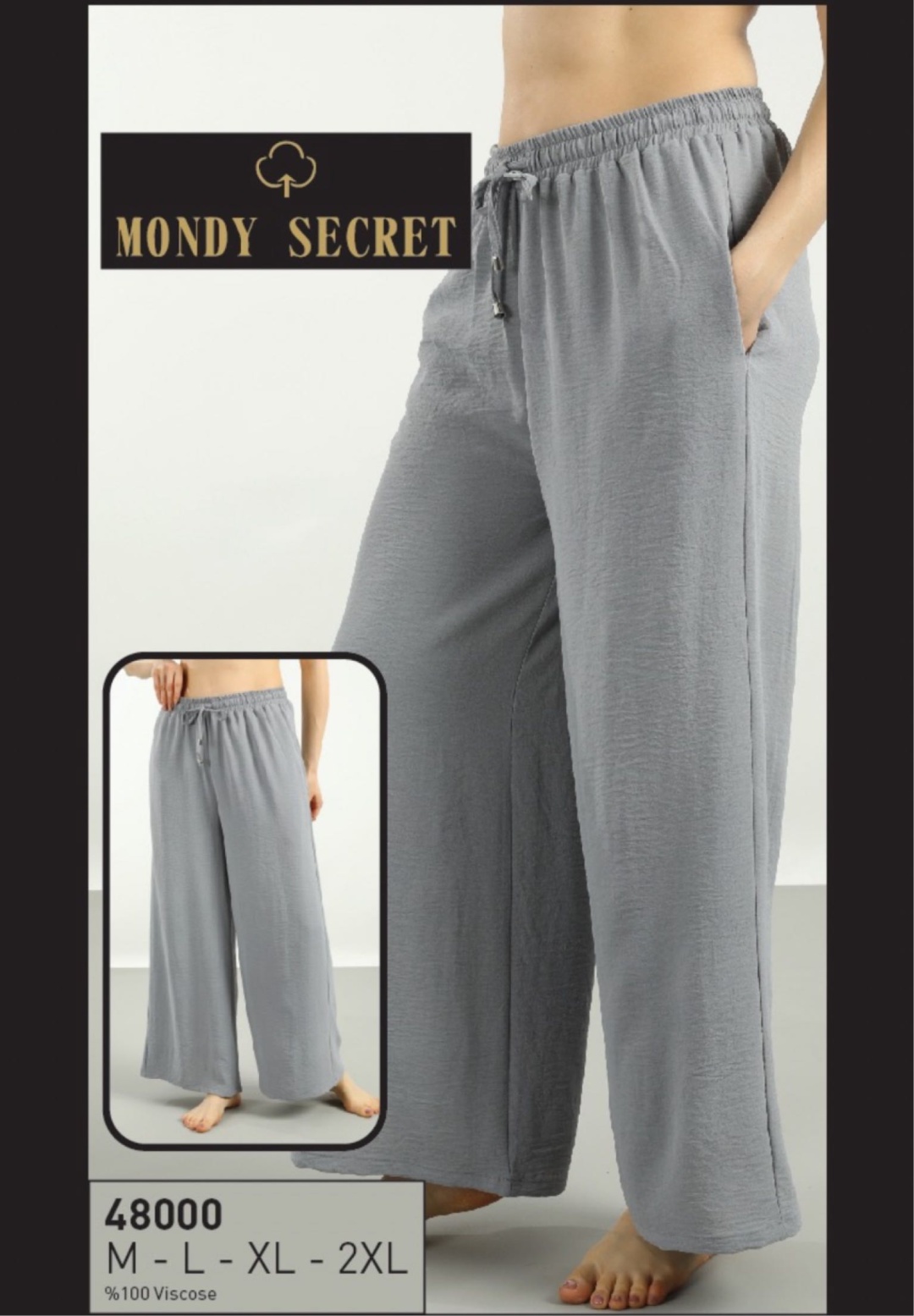 Брюки Mondy Secret серый