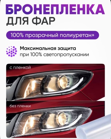 Бронепленка для фар