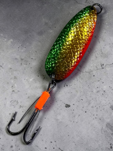 Блесна TAIFUN Taifun Блесна незацепляйка SPOON32005 21 грамм color В09 65 мм 1 шт 65 мм красный,желтый,зеленый