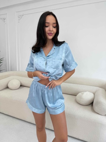 Пижама Luna Luxe голубой