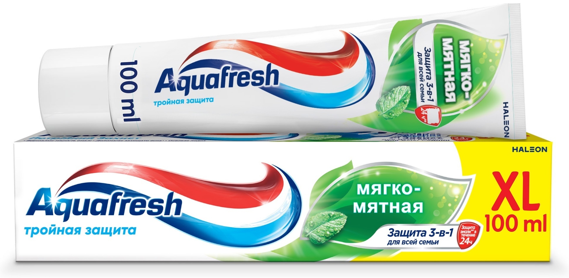 Aquafresh зубная паста Тройная защита мягко-мятная 100 мл