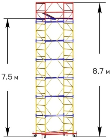 Enkel Qazaqstan вышка-тура 1,2м/2,0м Базовый блок + 6 секций, 8.8м