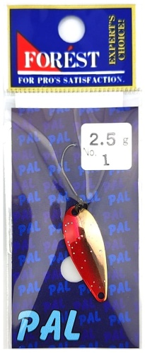 Блесна FOREST Forest Lure Pal 2.5g#, Color 01, Red Gold 1 шт