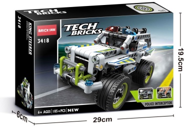 Конструктор 0457 Toys POLICE INTERCEPTOR 3418, деталей 185 шт
