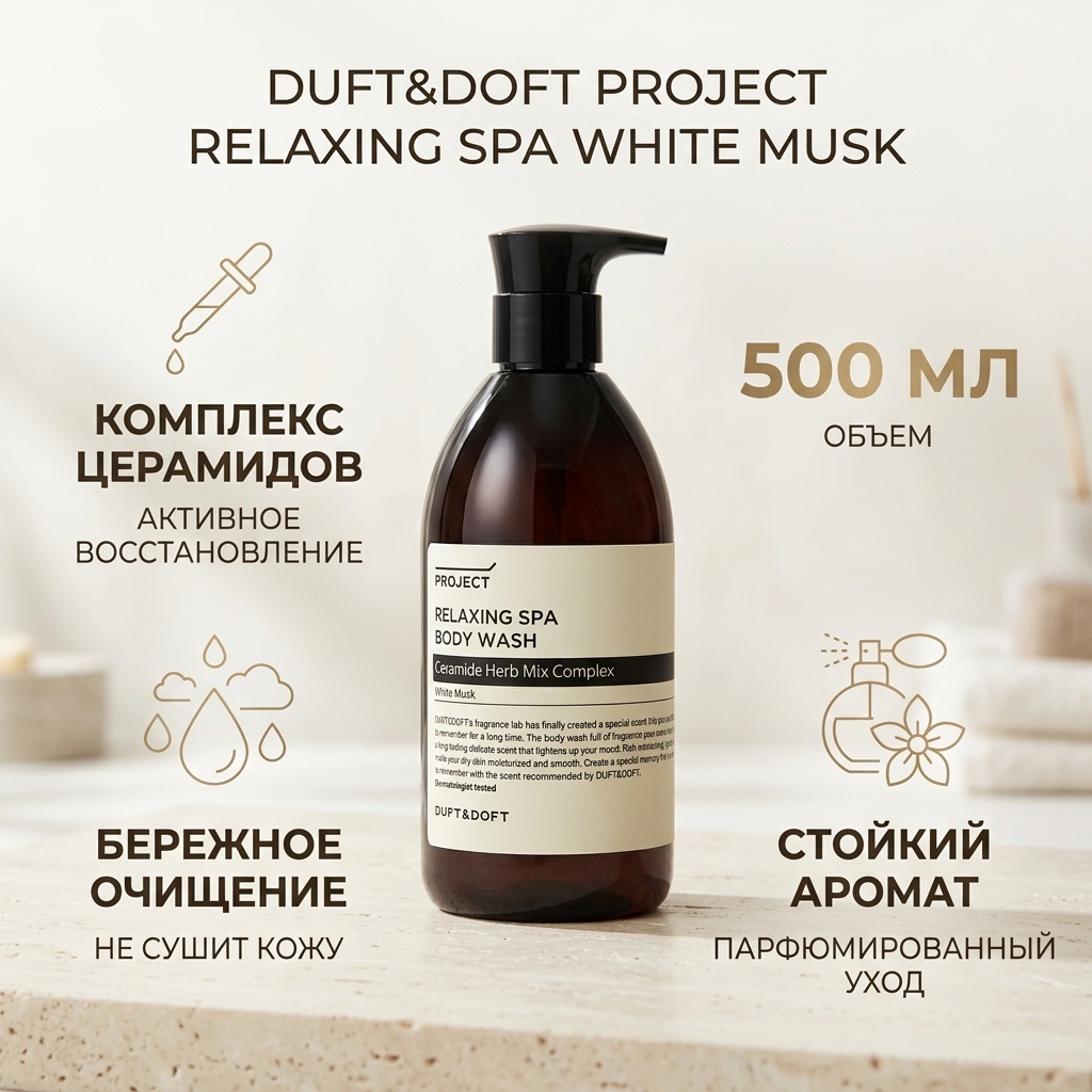 DUFT&DOFT Project Relaxing Spa White Musk гель 500 мл