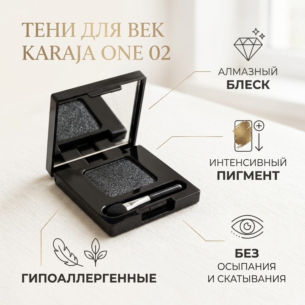 Karaja тени прессованные One 02