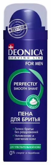 Deonica Perfectily Smooth Shave пена для бритья 240 мл