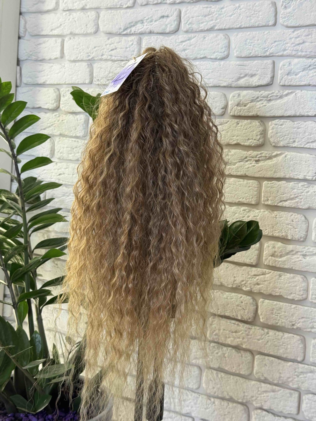ZUKINA BRAIDS хвост на заколке золотисто-русый женский
