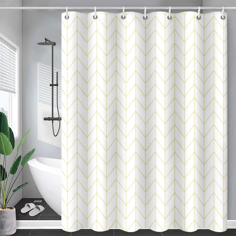 Штора All Buy Company 180x180 золотистый, серый, PEVA