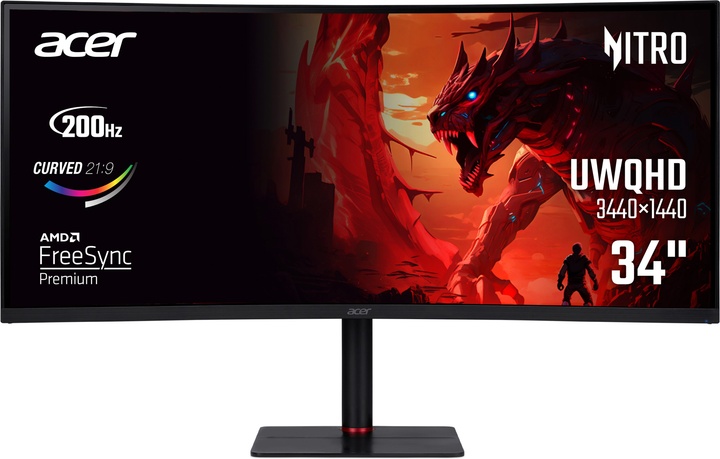 Монитор 34" Acer Nitro XV345CURX0bmiipphx UM.CX5EE.001 черный