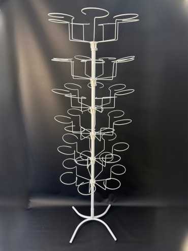 Торговая стойка для головных уборов A STEEL 326737458, 194x60x60 см, белый