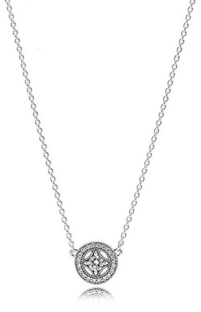 Колье Lovely jewelry 883583445 длина 45 см вес 2 г серебро, фианит
