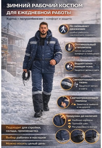 Спецодежда для мужчин черный