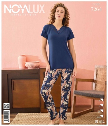 Пижама Noya Lux синий, темно-синий