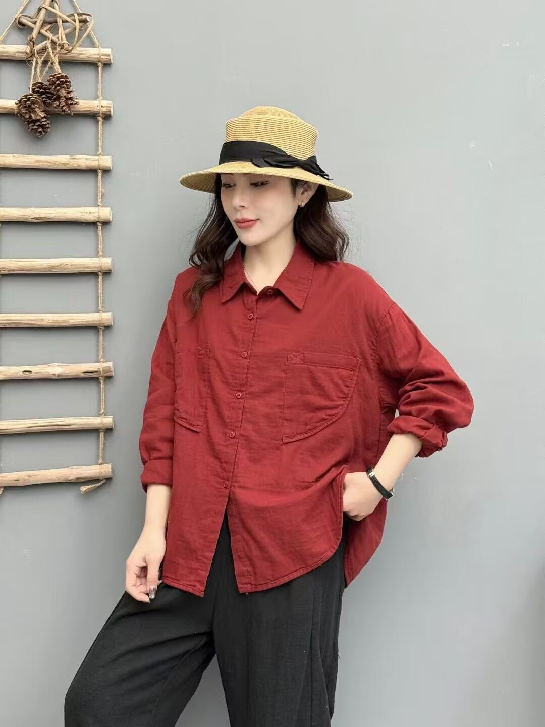 Рубашка FASHION красный