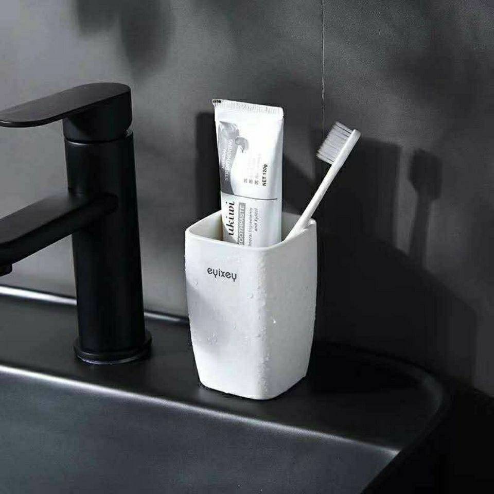 Eva Goods стакан для зубных щеток, практичный аксессуар для ванной, в белом цвете 1 шт, пластик
