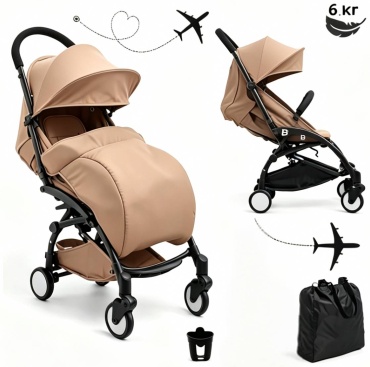 Коляска прогулочная Baby Time Baby time, бежевый