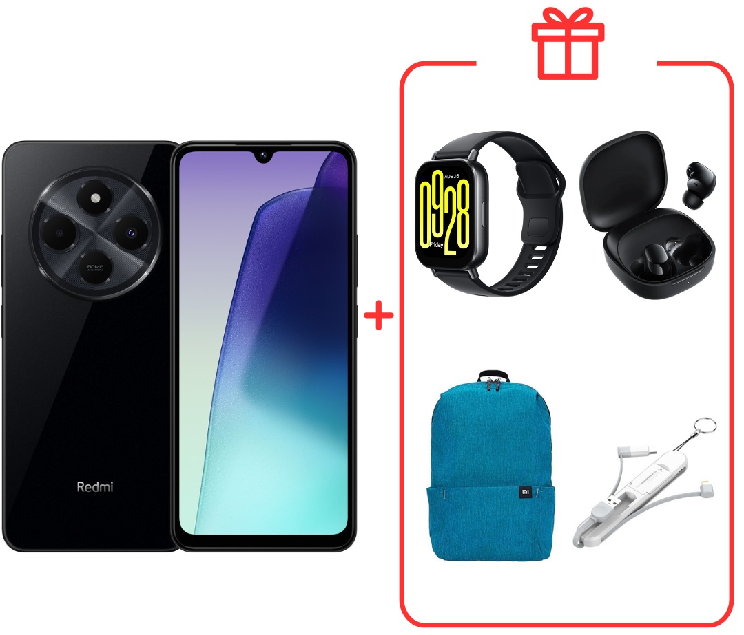 Смартфон Xiaomi Redmi 14C NFC 8 ГБ/256 ГБ черный + подарок