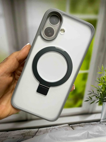 Чехол KeepHone для Apple iPhone 16 серый