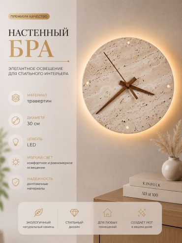 Бра настенный 3D PUZZLE LED, бежевый