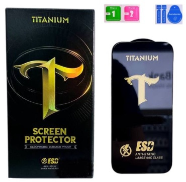 Стекло TITANIUM пленки стекла смартфоны для Apple Iphone 16 черный