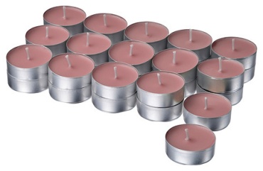 Ароматическая свеча IKEA LOTSFÅGEL 1 см, 30 шт розовый